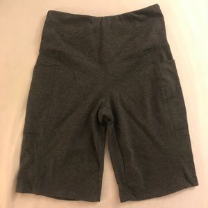 Gray biker shorts